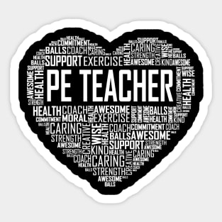 Pe Physical Education Teacher Peappreciation Gift Coach Sticker